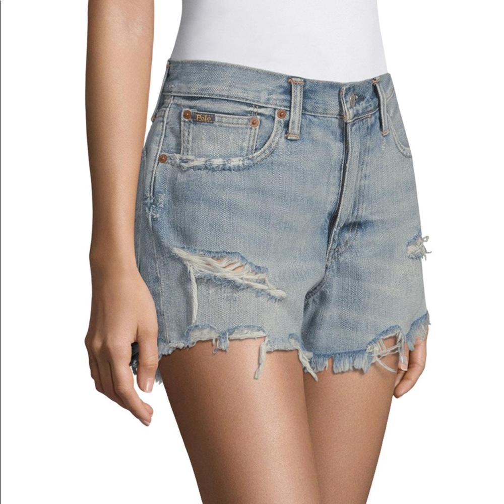 Polo - Sophia Cut Off Denim Shorts
